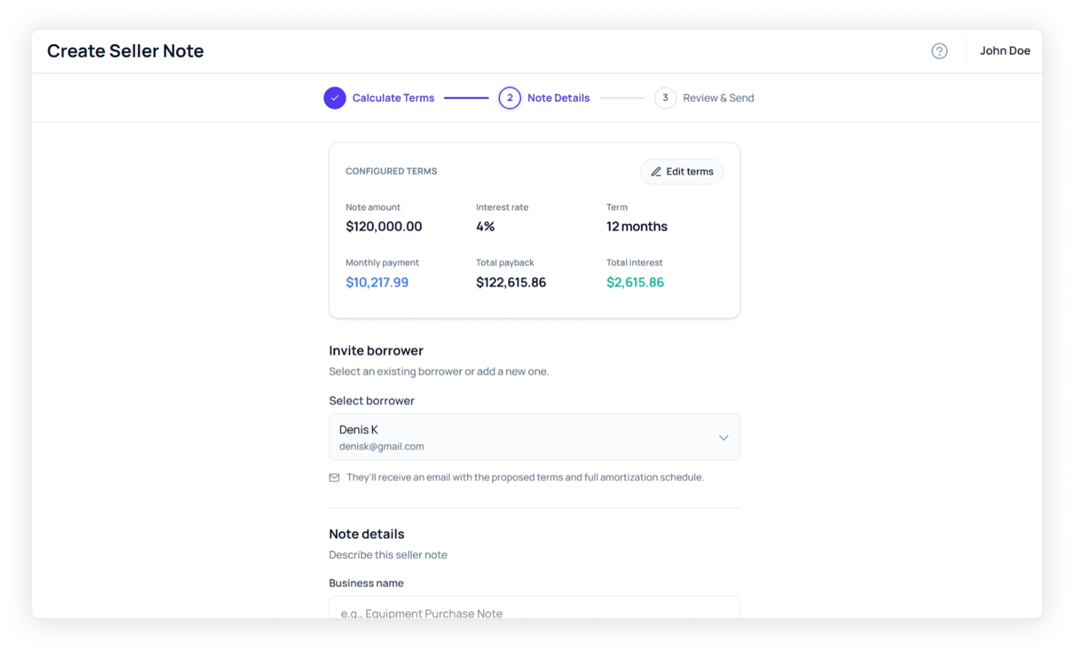 Dashboard view 1